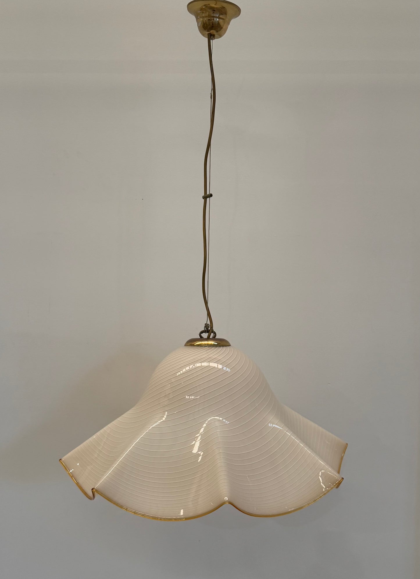Murano Glass Swirl Handkerchief Pendant Light
