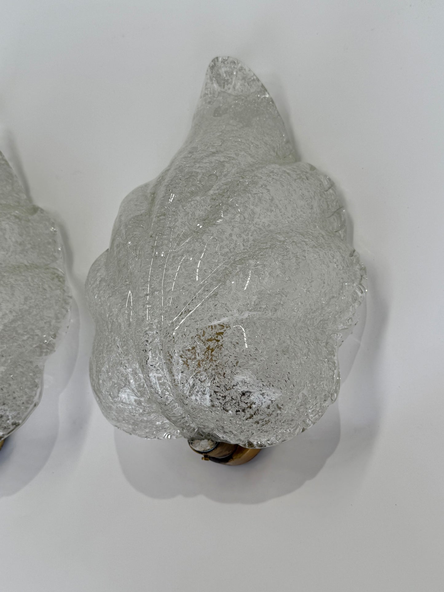 Pair of Foglia Murano Wall Lights