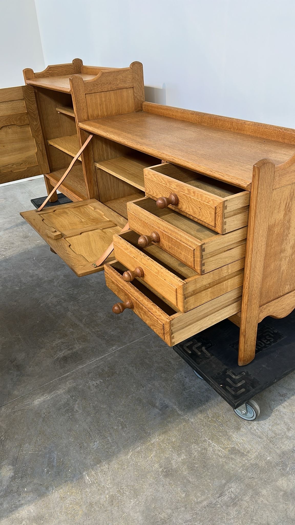 PRE-ORDER: French Oak Sideboard by Guillerme et Chambron