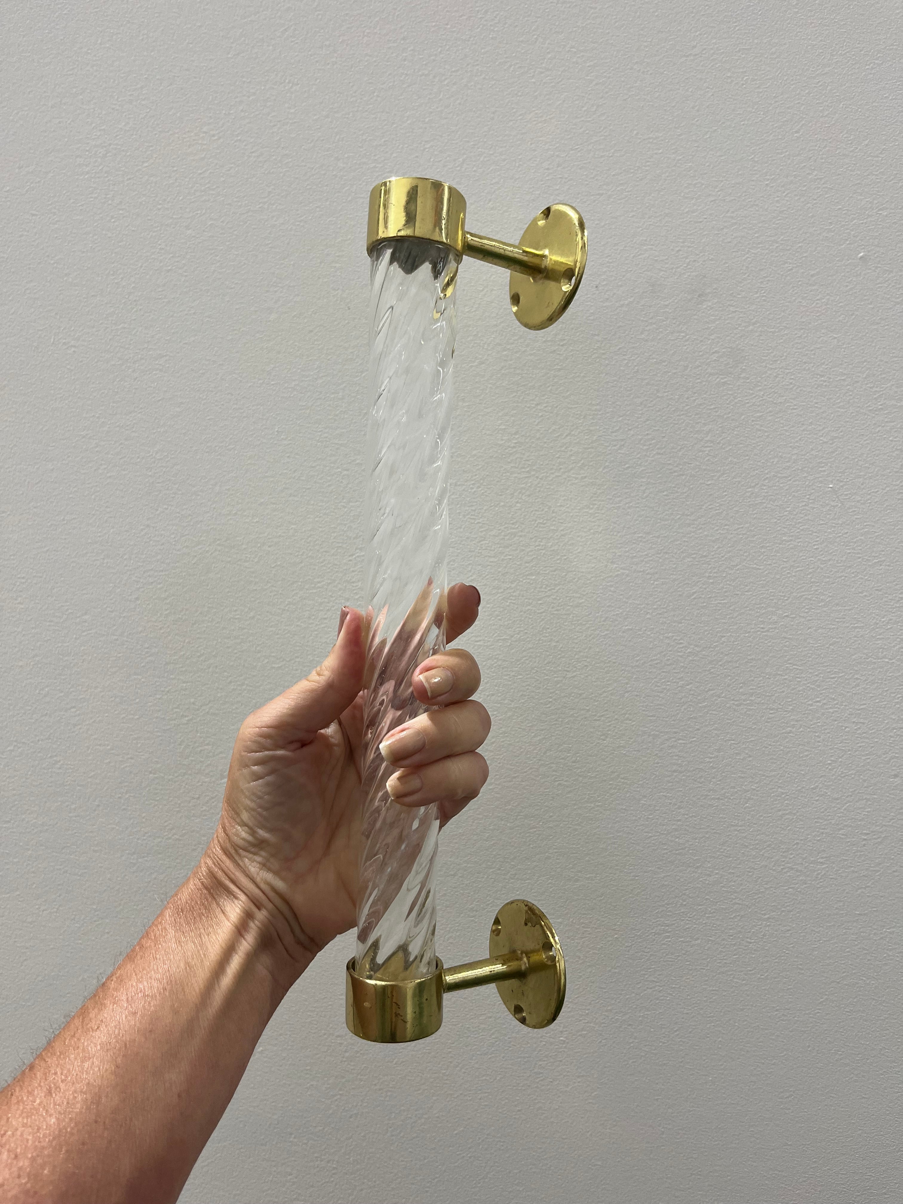 Italian Murano Glass Towel Rail / Handle