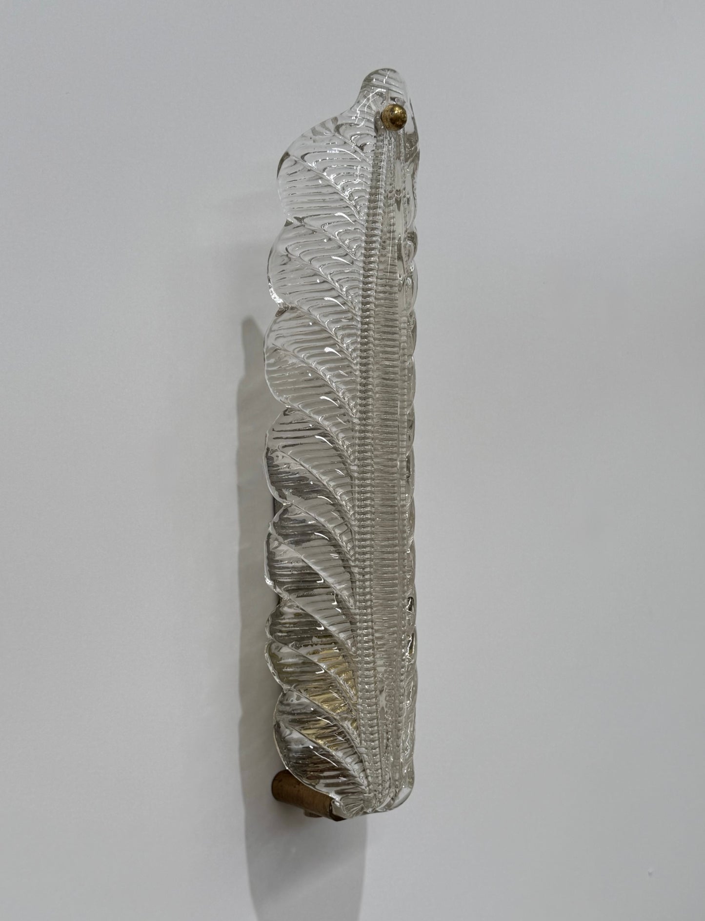 Murano Glass Leaf Wall Light by Barovier