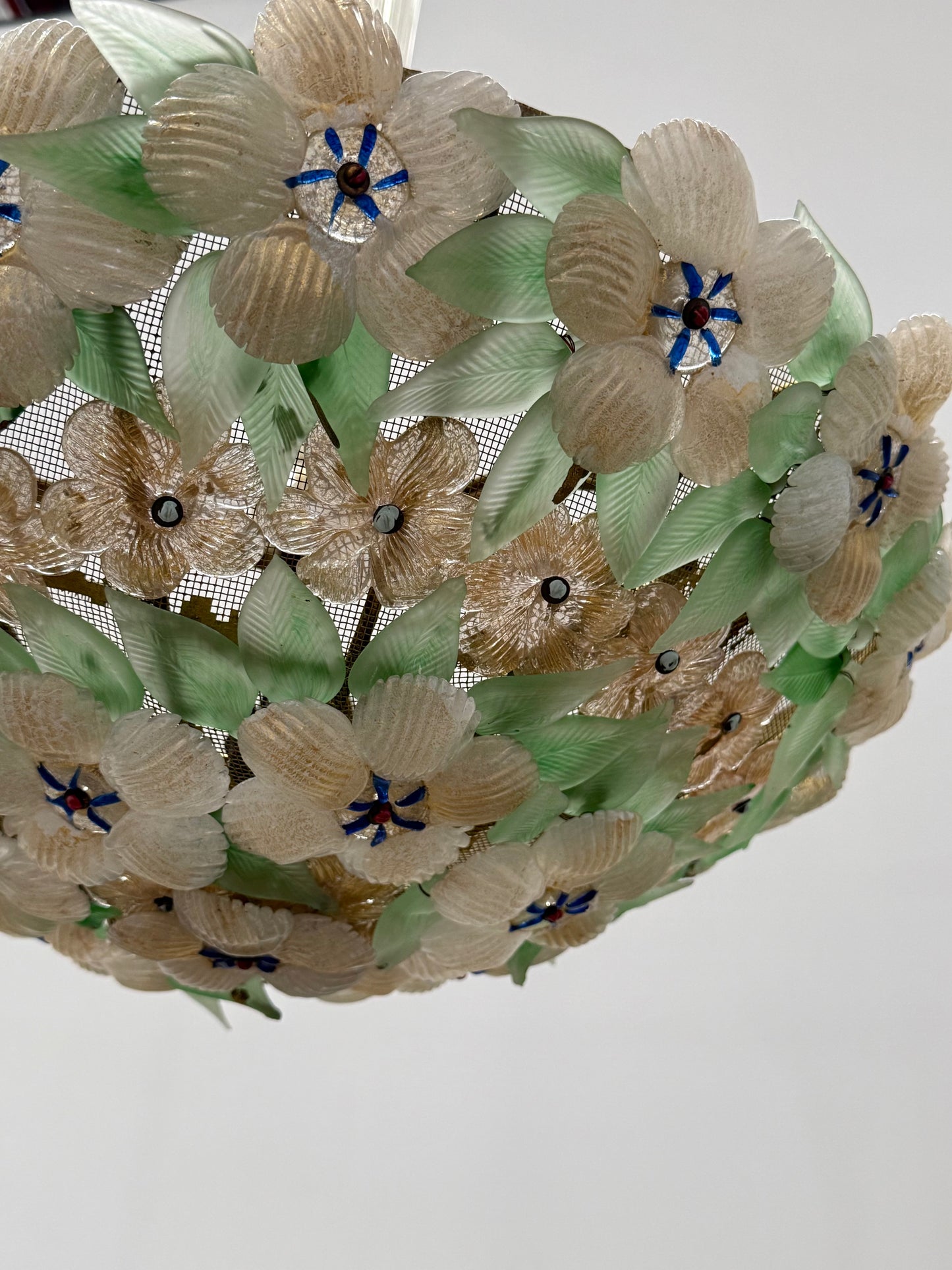 Floral Pendant Light by Barovier & Toso, 1950’s