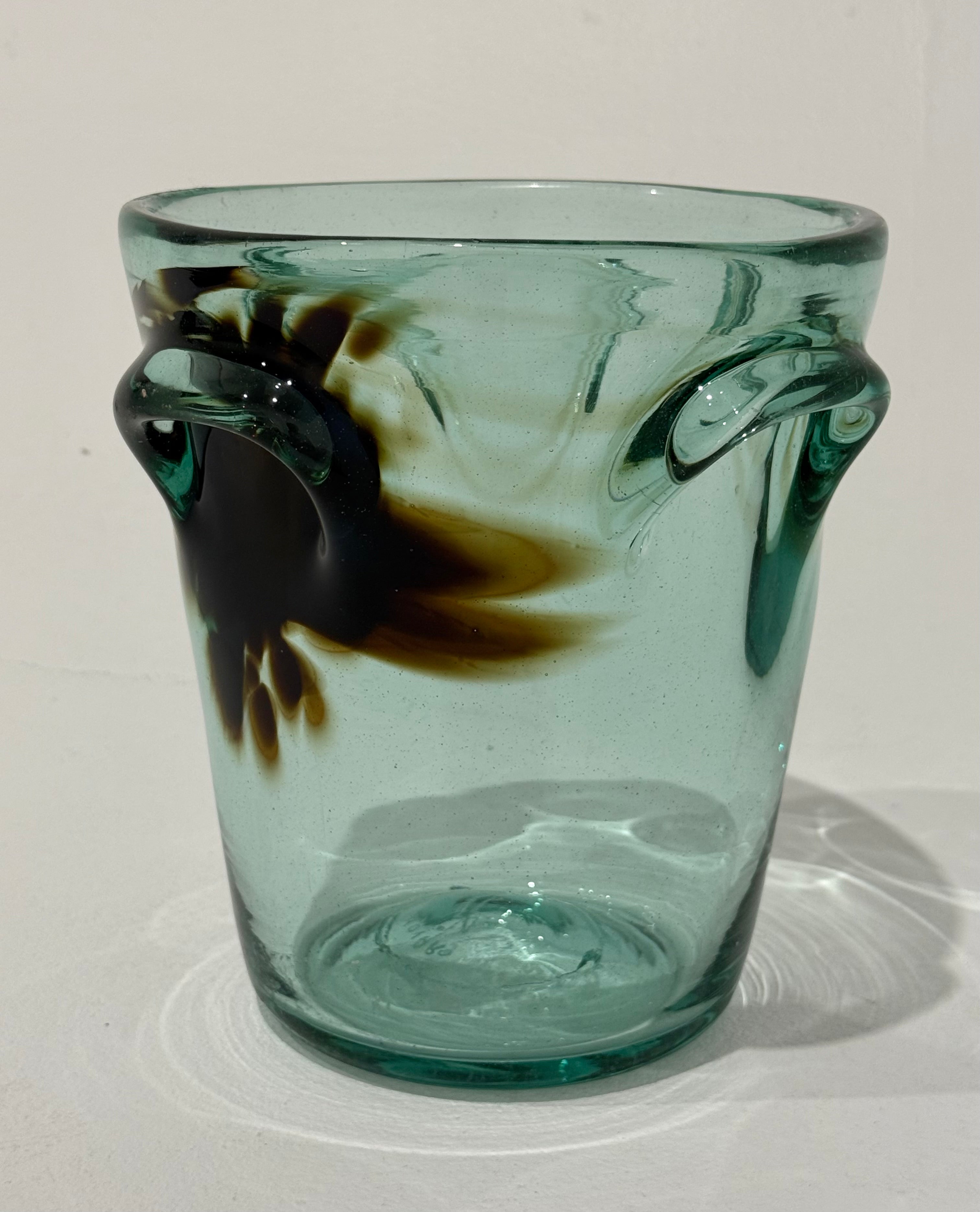 Vintage French Blown Glass Vase By Jean-Claude Novara