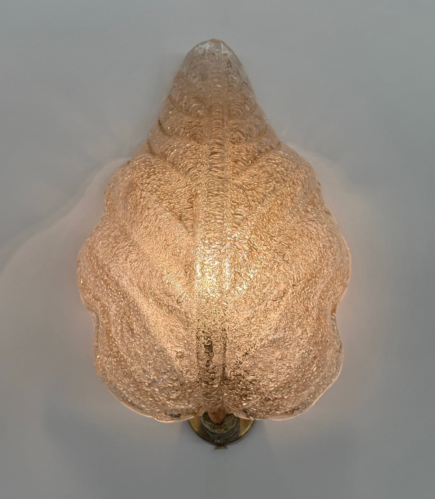 Pair of Foglia Murano Wall Lights