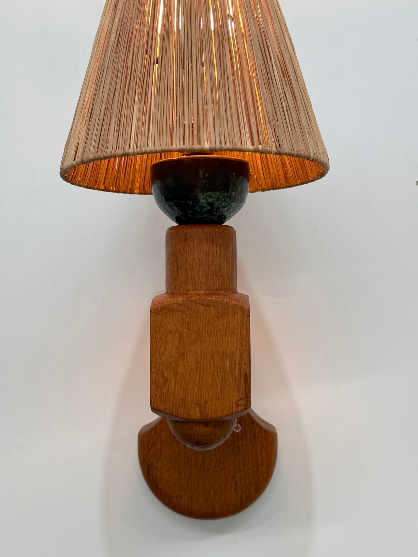 Guillerme et Chambron
Oak Wall Light, 1940’s