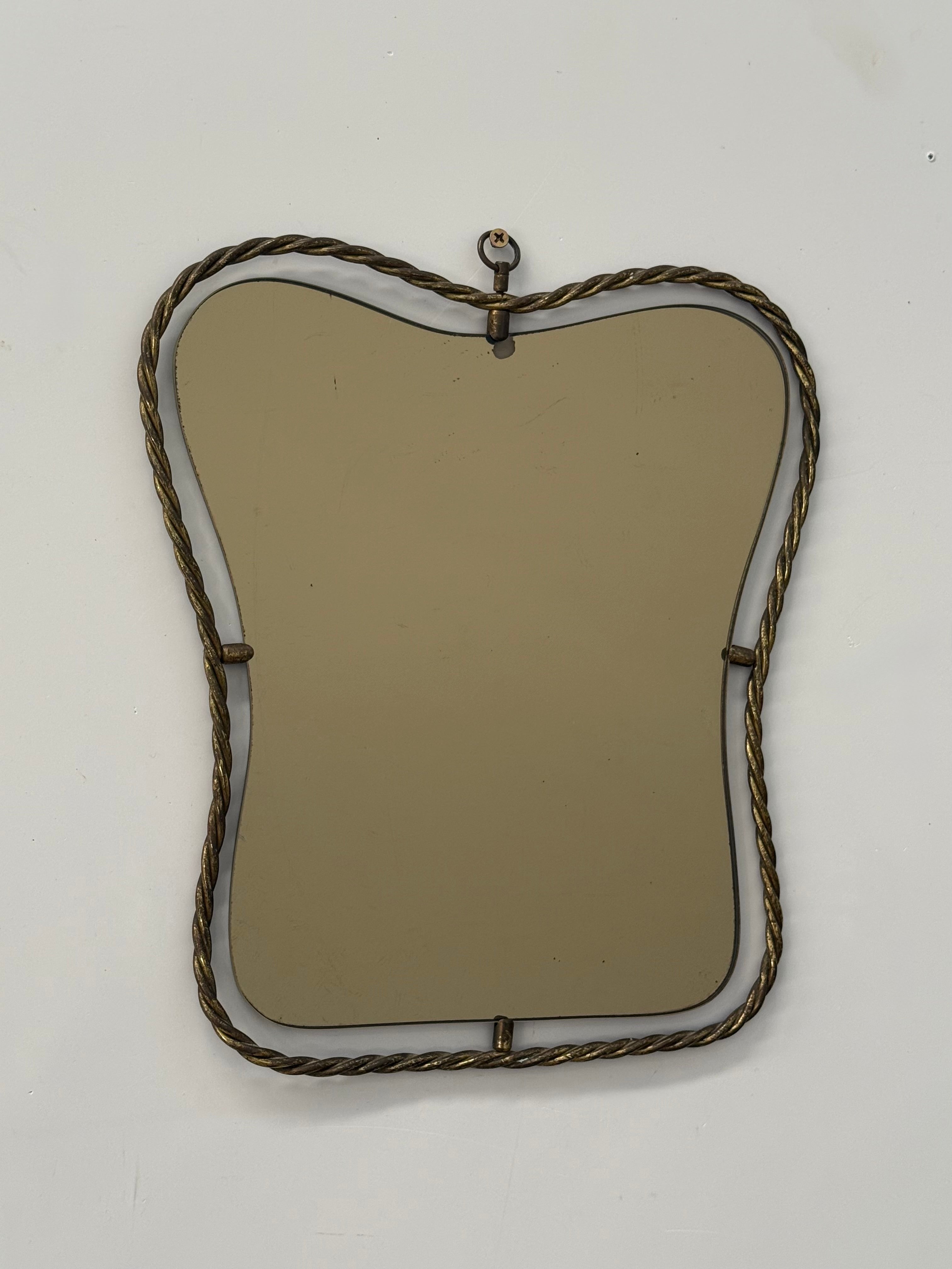 1950’s Italian Brass Mirror