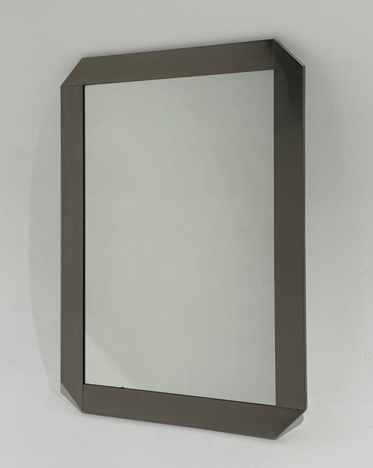 Italian Stainless Steel Mirror by Valenti, 1970s