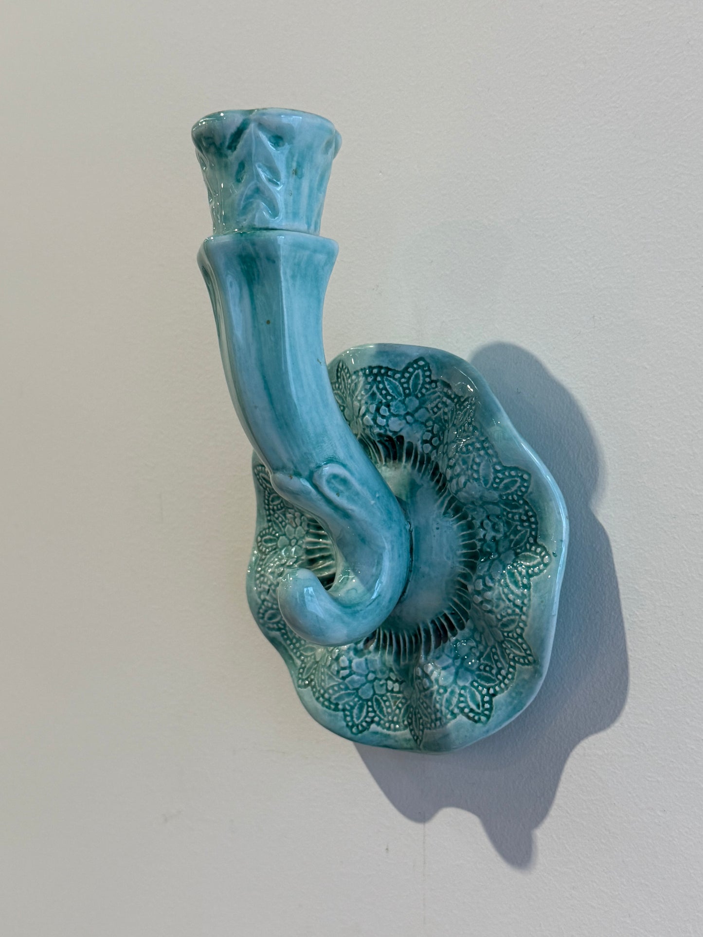 1950’s French Ceramic Wall Candle Holder