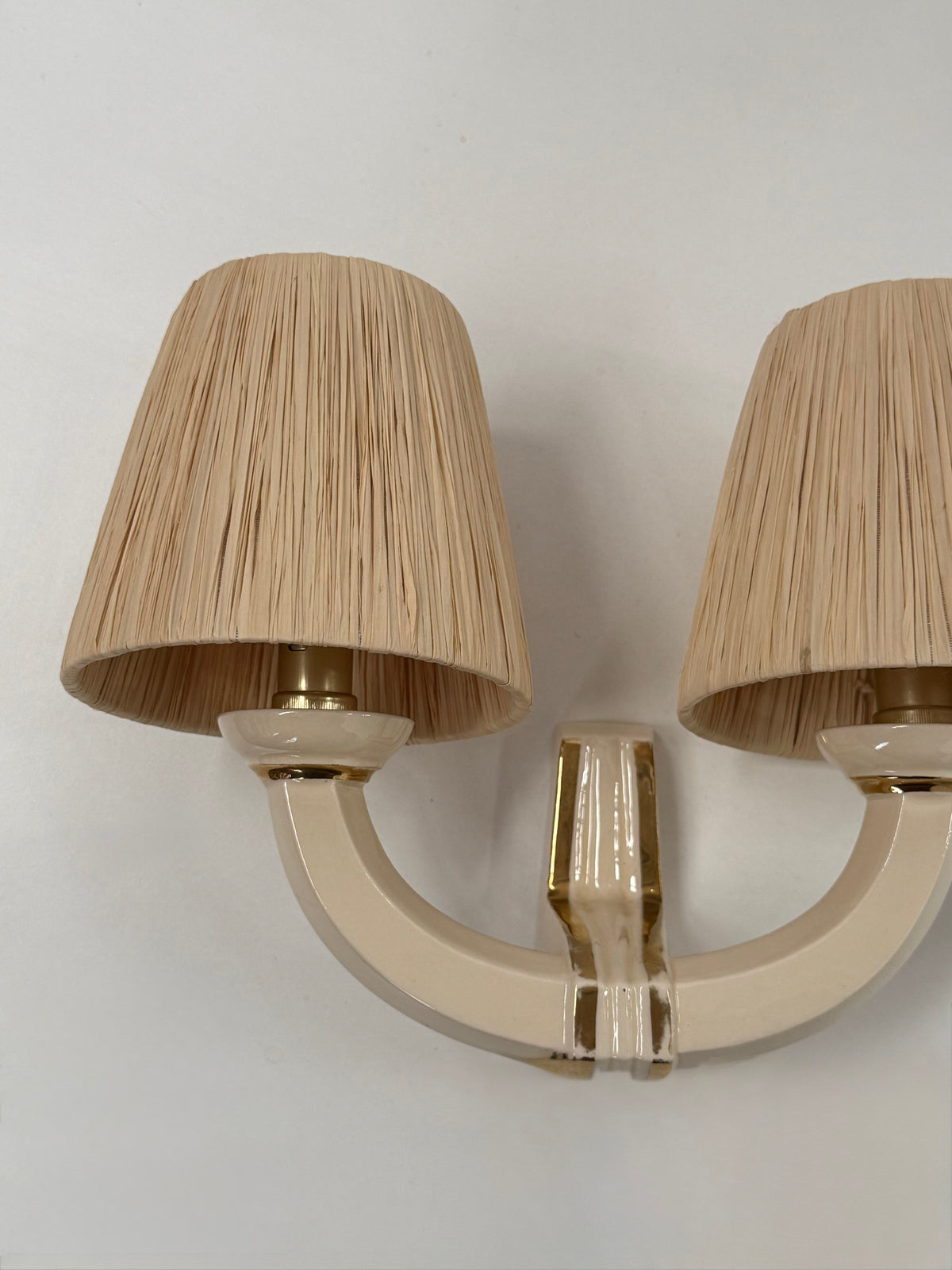 Pair of 1950’s French Ceramic Wall Lights
