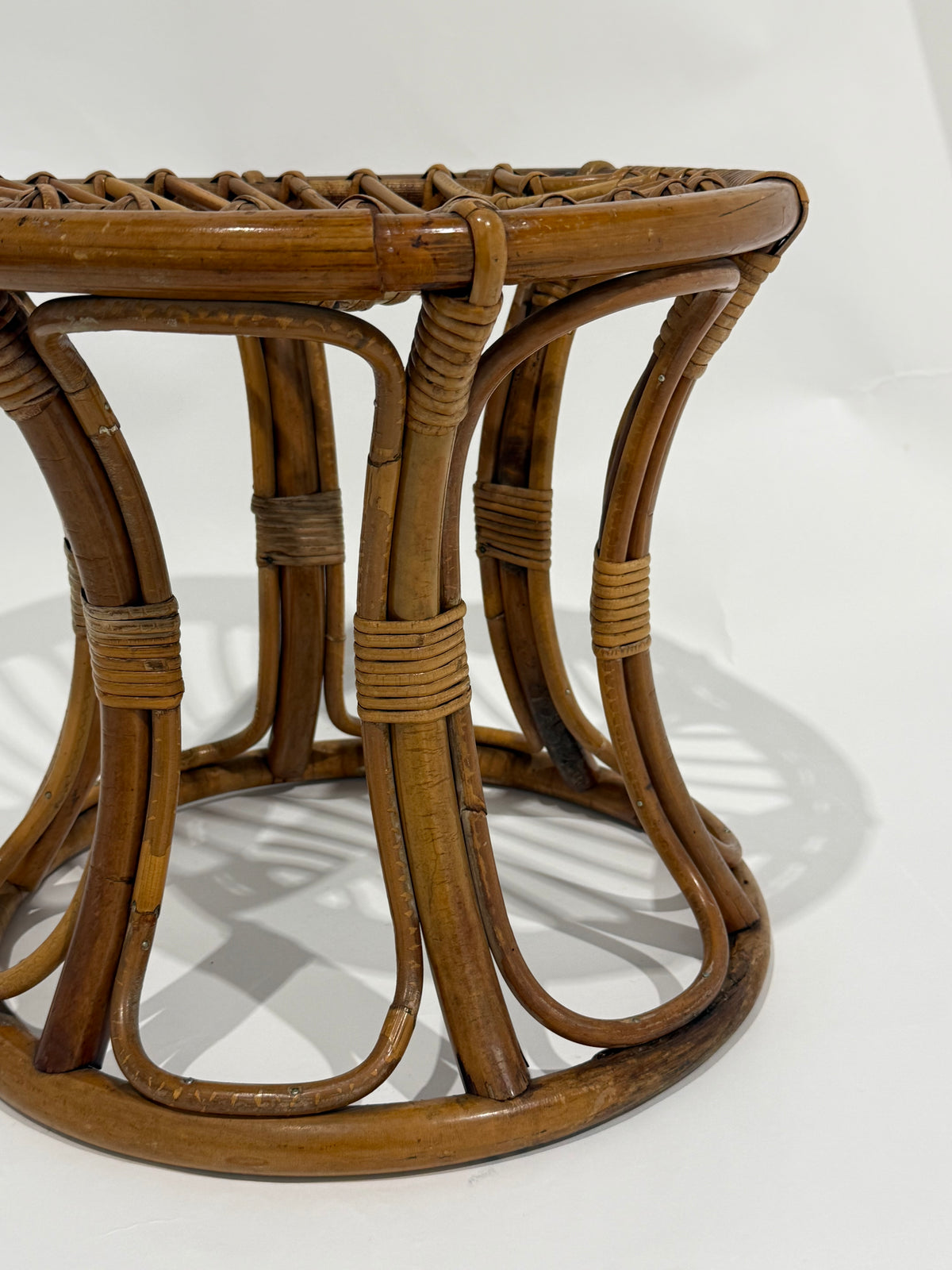 Italian Bamboo Stool by Franco Albini