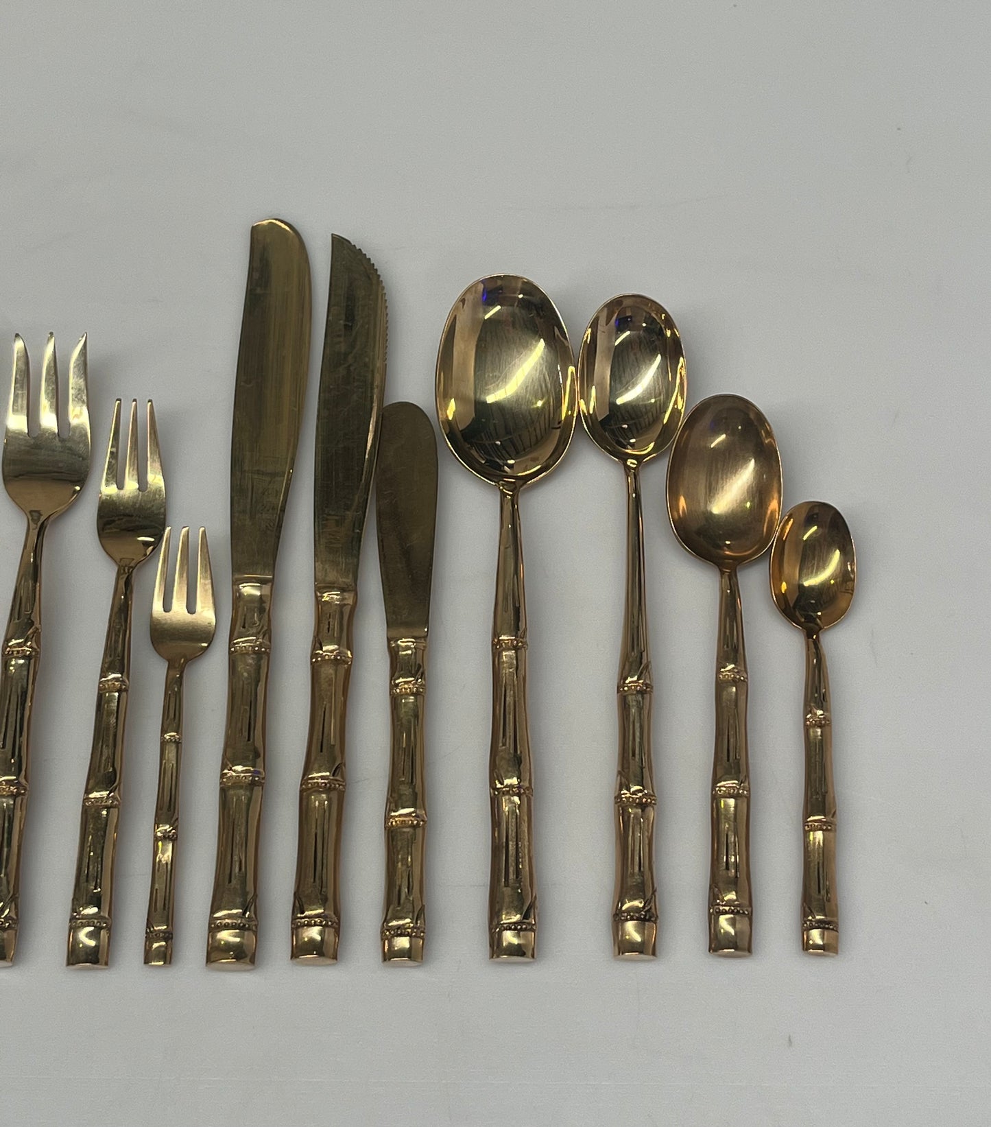 Vintage Bronze 12 Piece Cutlery Set - 10 sets available