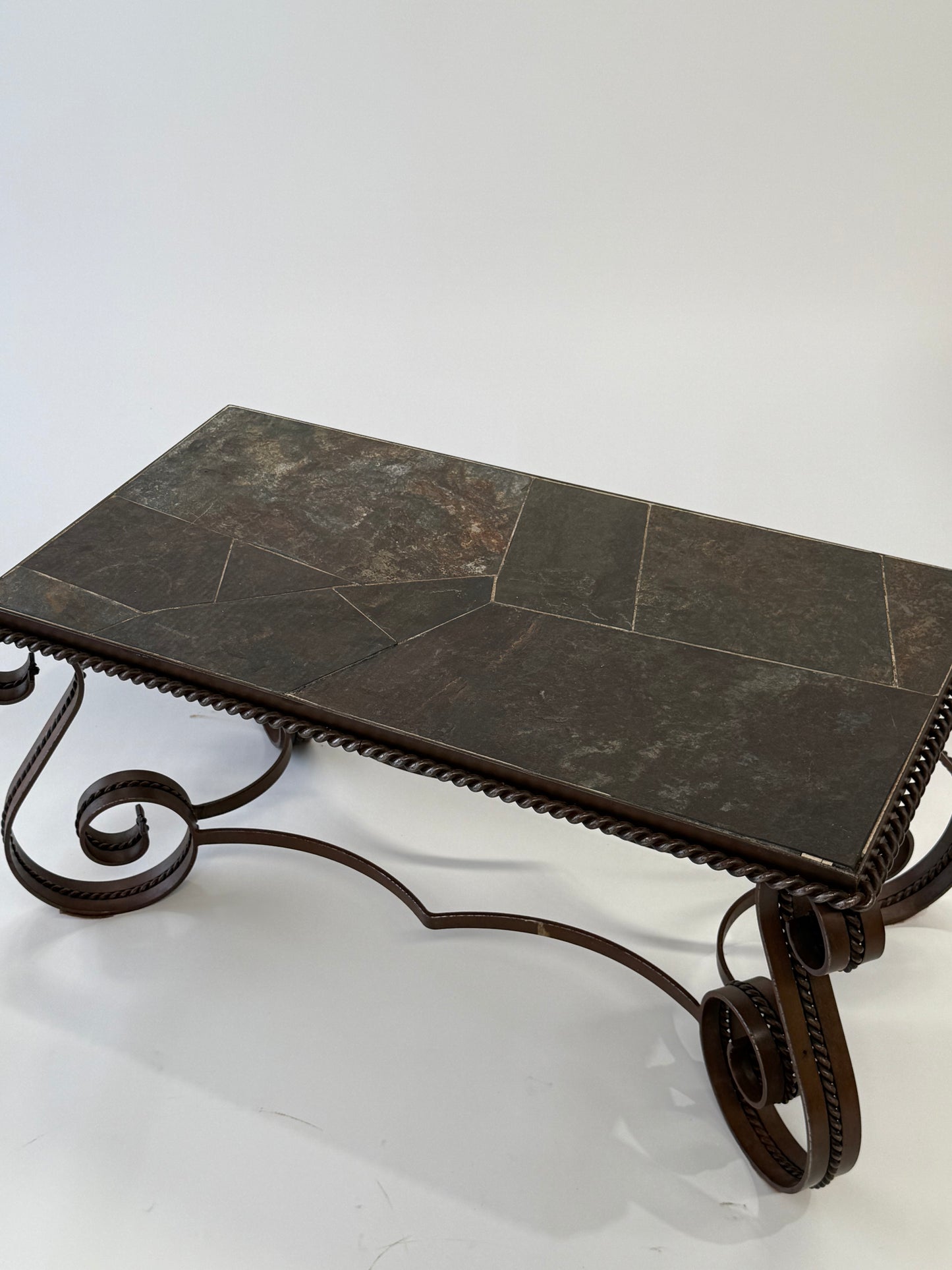 French Slate Coffee Table by Robert Merceris