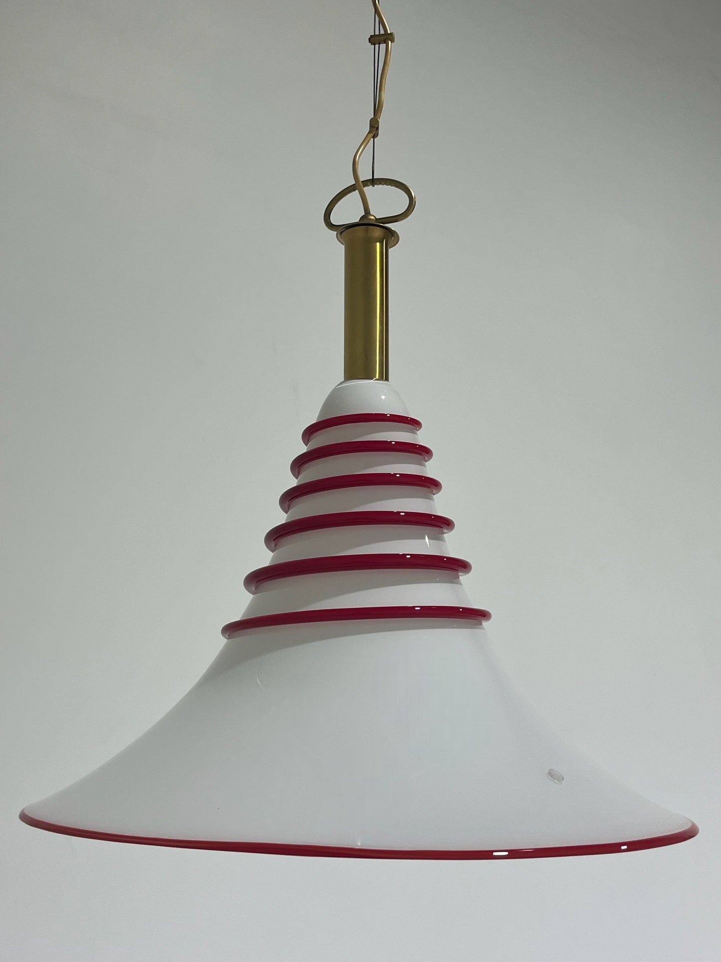 Large Murano Cone Pendant Light by La Murrina