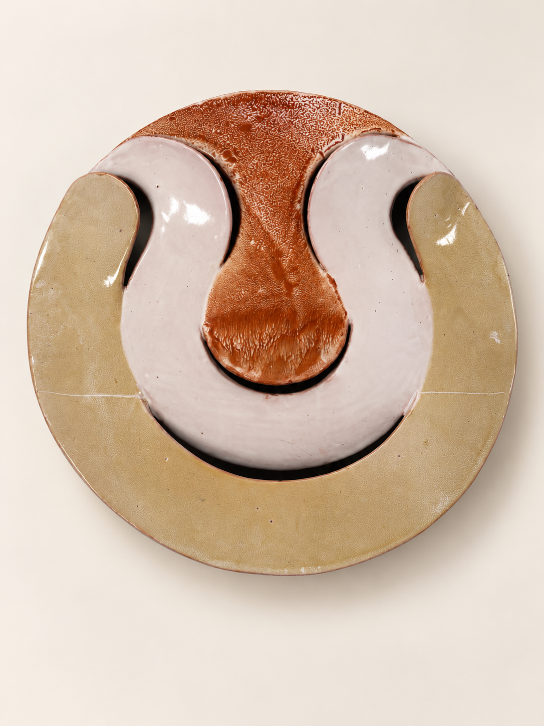 Large Abstract Ceramic Wall Light