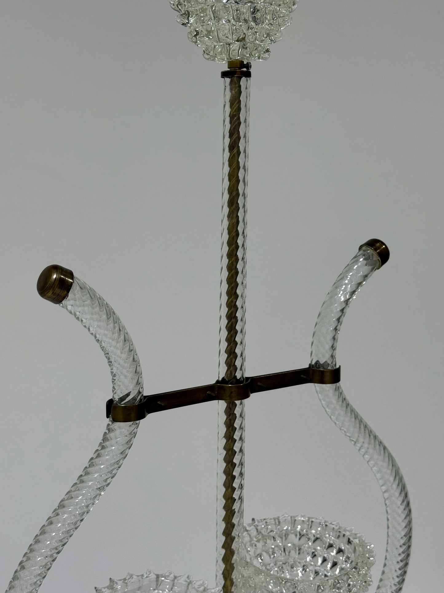 1940’s Murano Double Rostrato Pendant by Barovier