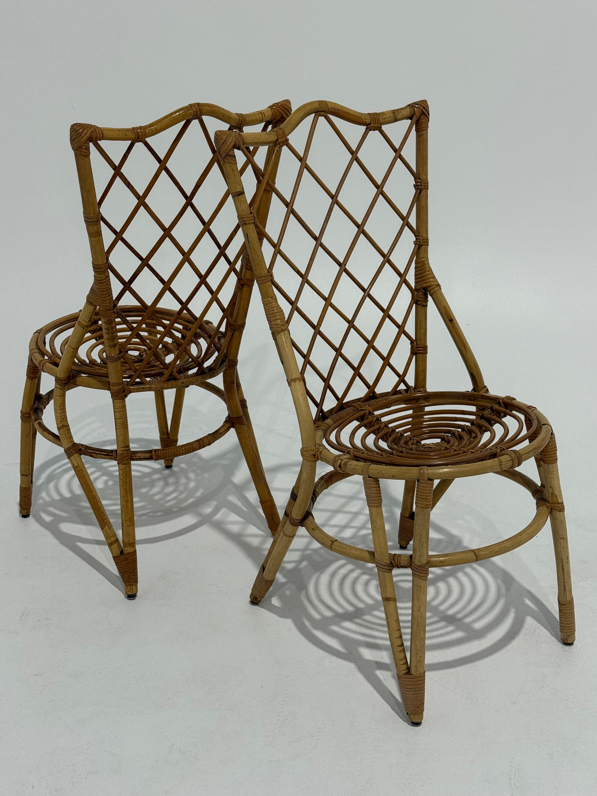 Pair of French Bamboo Chairs