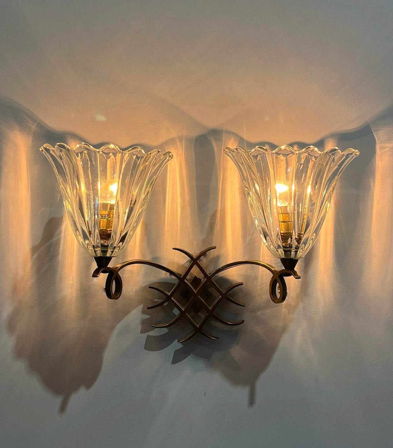 Barovier Double Bowl Wall Light - Two Available