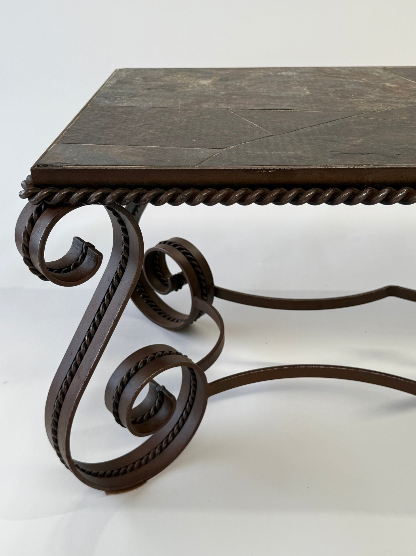 French Slate Coffee Table by Robert Merceris