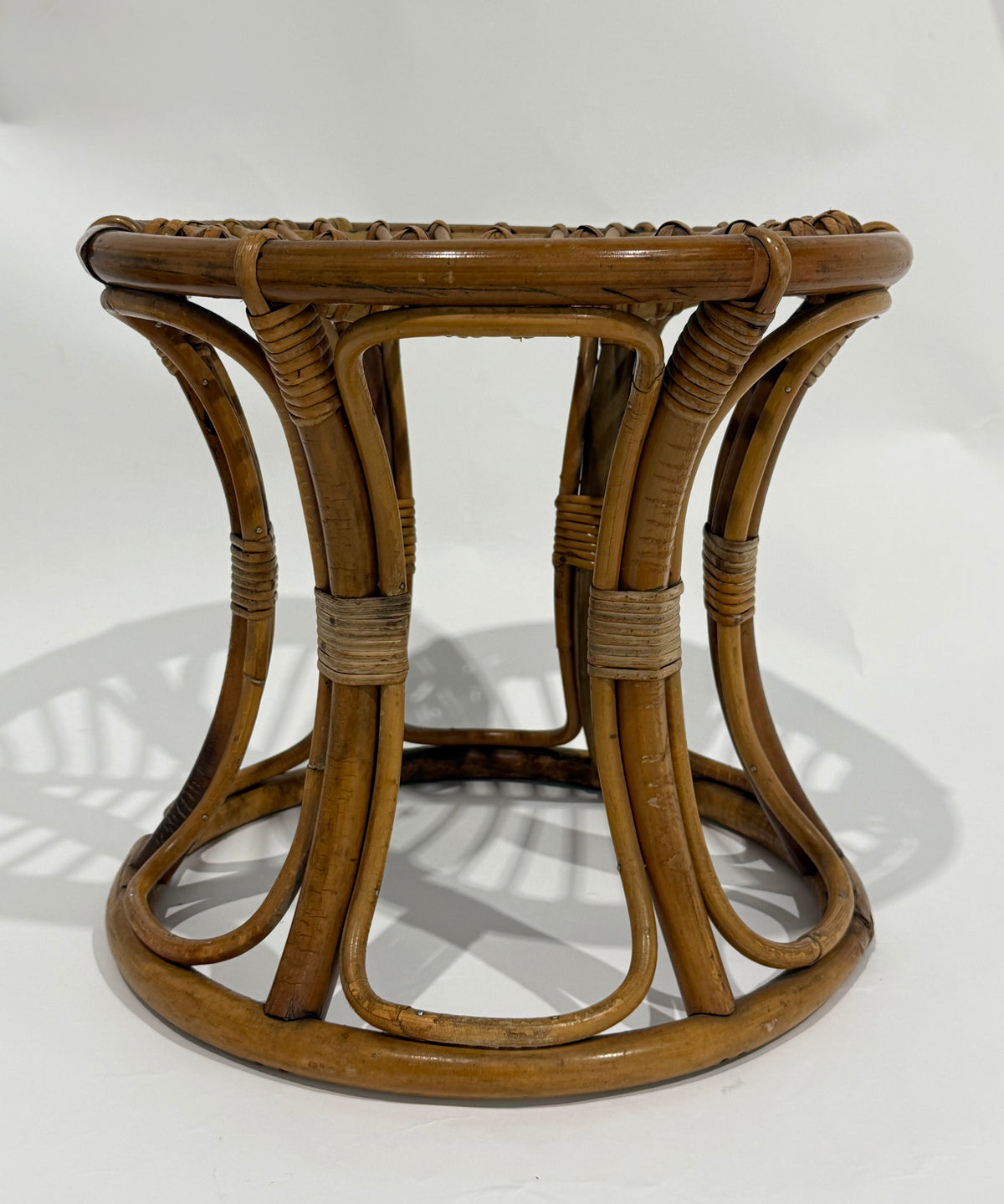 Italian Bamboo Stool by Franco Albini