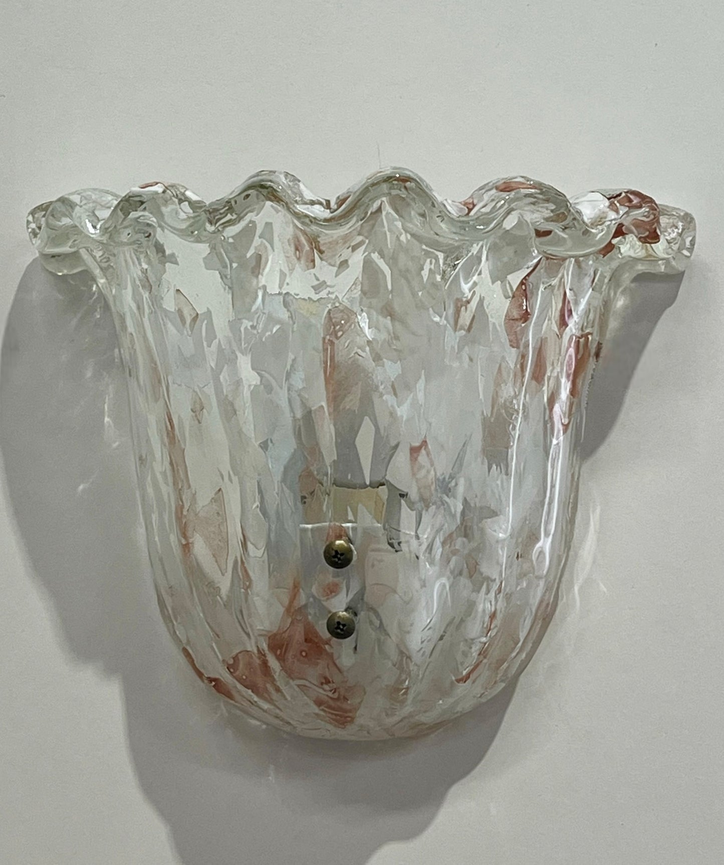 Murano Glass “Confetti” Wall Light - Two Available