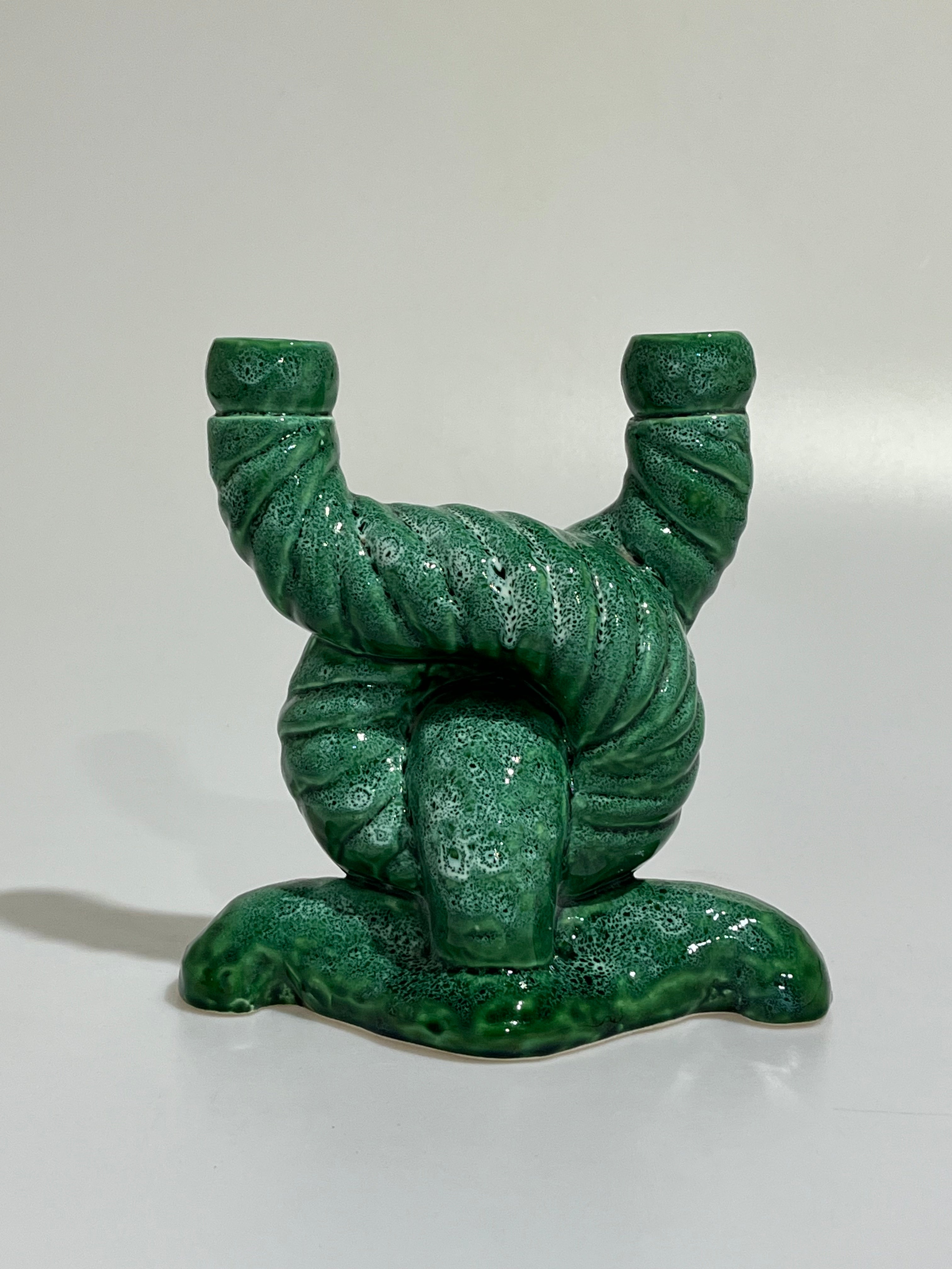 French Ceramic Candle Holder - Two Available