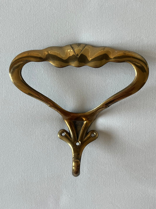 Italian Brass Wall Hook - Three Available