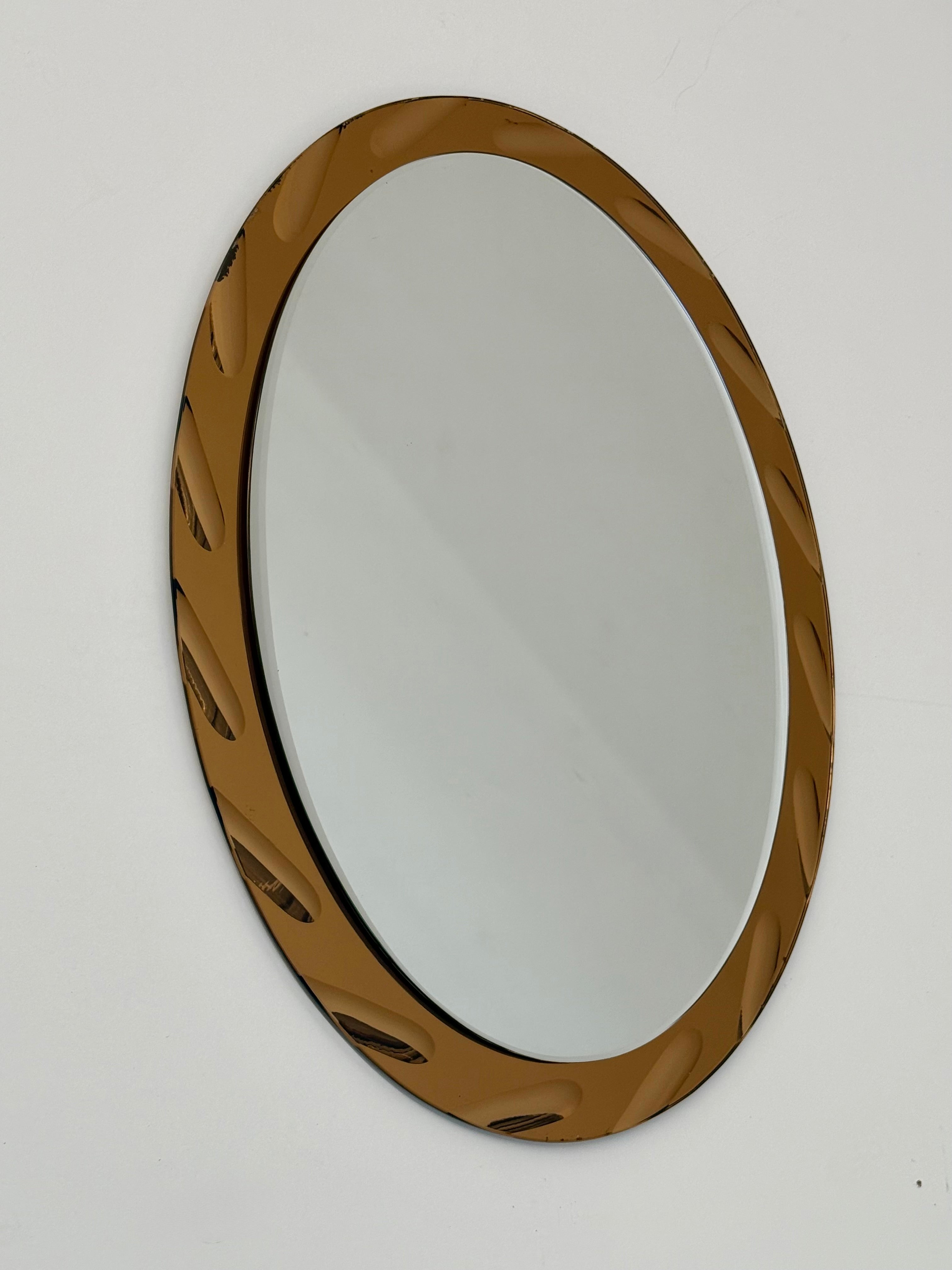 1970’s Italian Coloured Glass Mirror