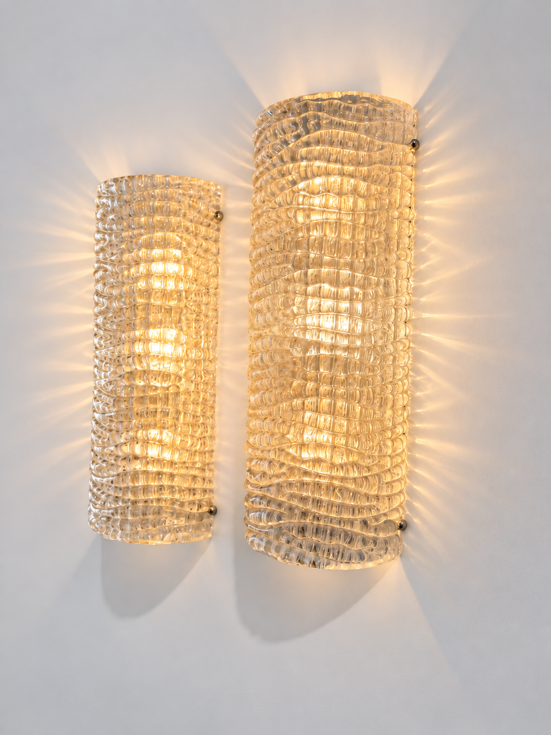 Pair of Murano Wall Lights by Kalmar
