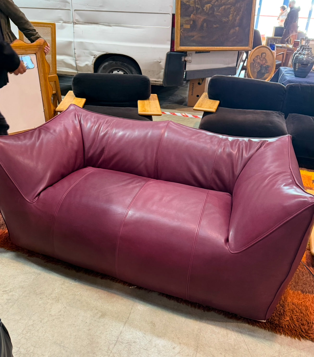 PRE ORDER: Original Italian Two Seater  “Le Bambole” Sofa by Mario Bellini for C&B Italia