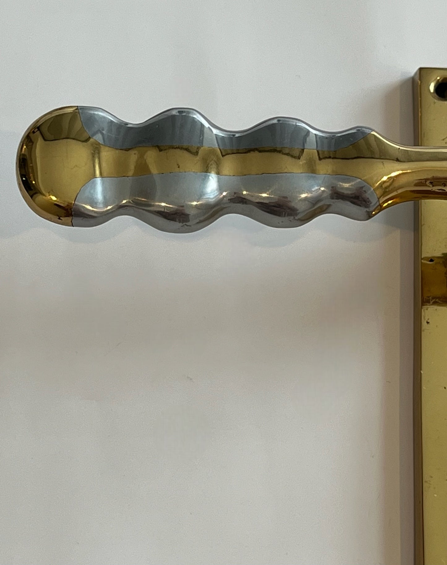 1970’s Brass Door Handle by David Marshall