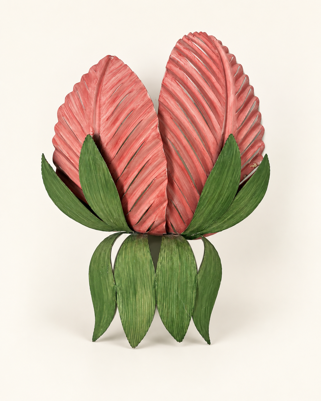 Pair of Floral Scones by Sergio Terzani for Holländer Leuchten