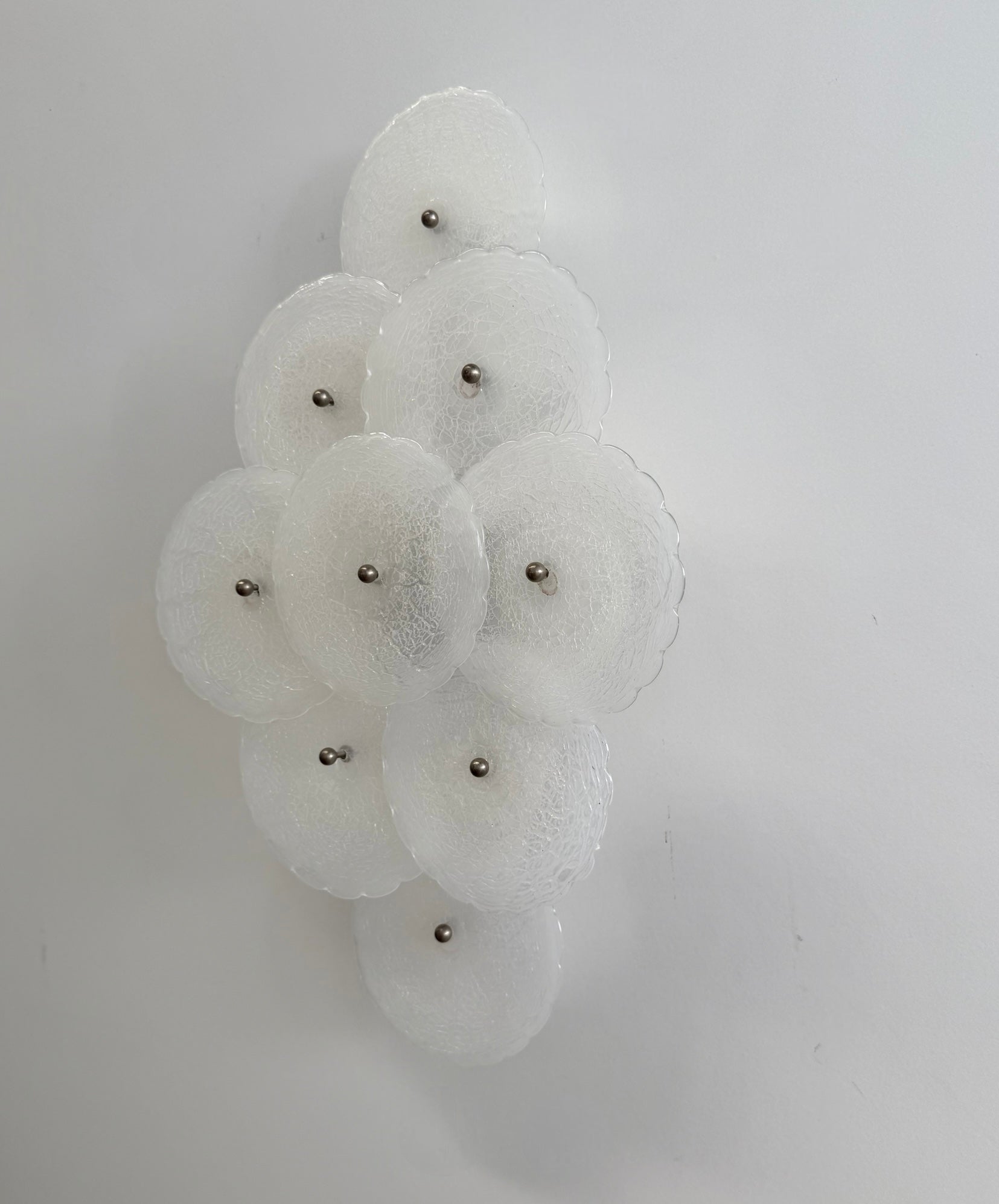 Vintage Murano Glass Wall Light, Vistosi - Two Available