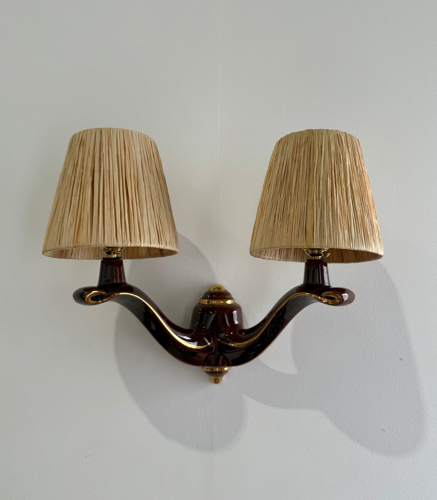 1950’s French Ceramic Wall Light