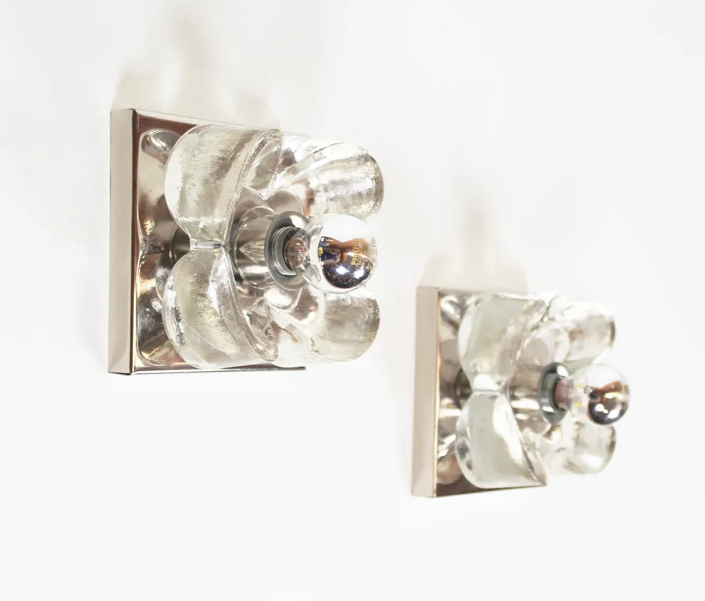 Murano Glass Wall Light by Sische - Six Available
