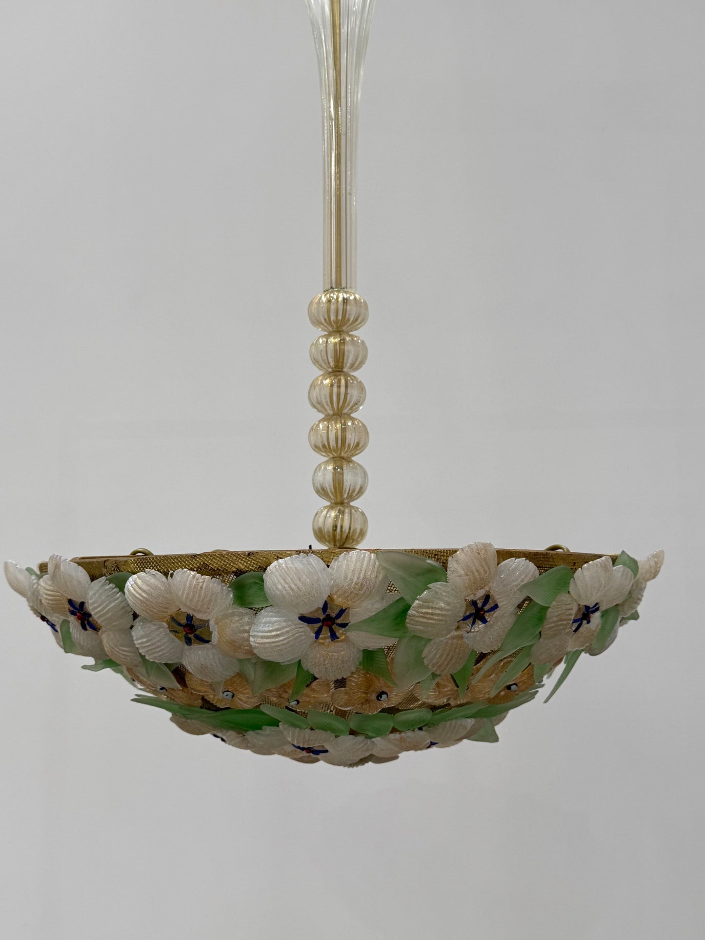 Floral Pendant Light by Barovier & Toso, 1950’s
