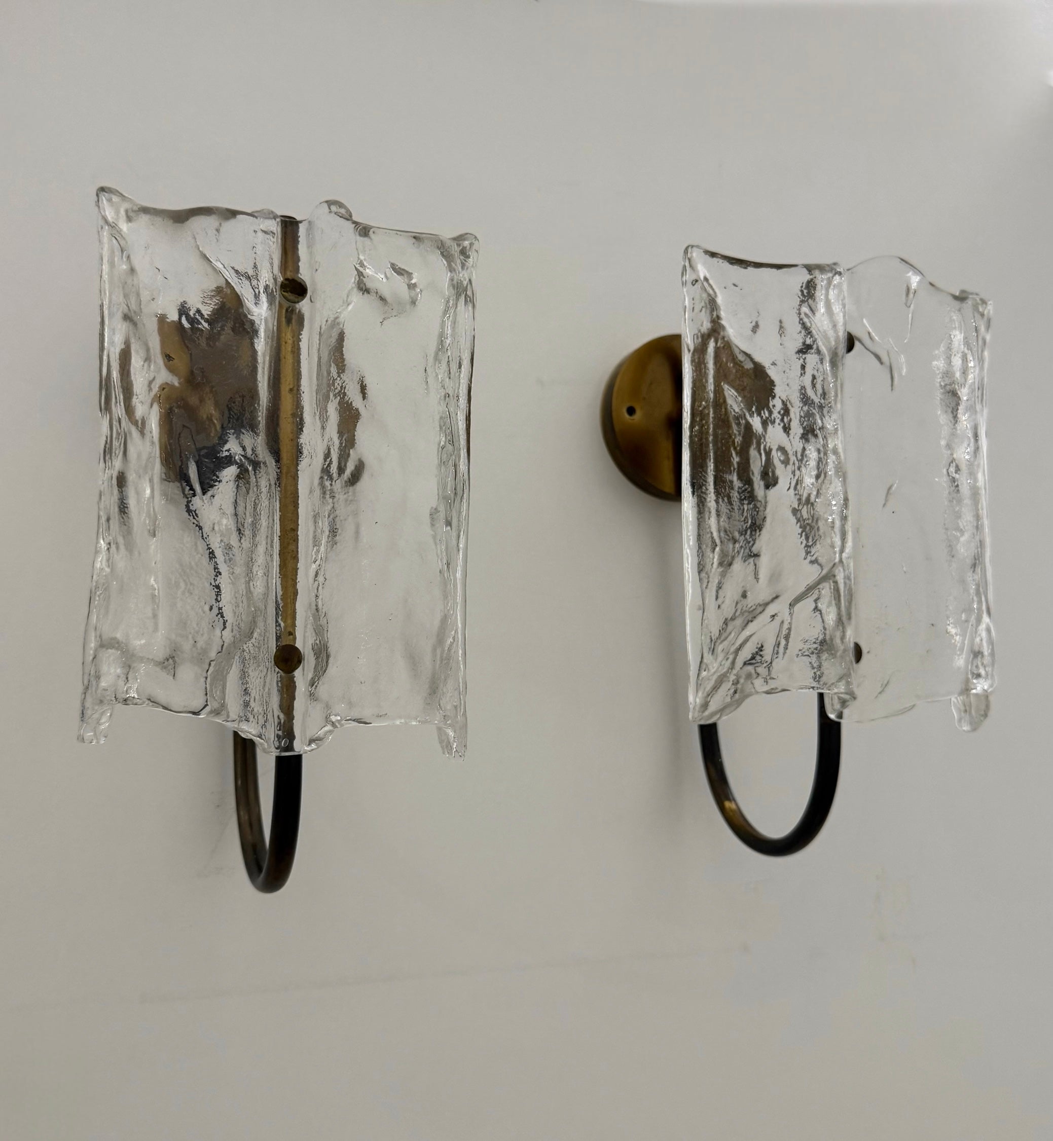 Pair of Murano Wall Lights by Kalmar