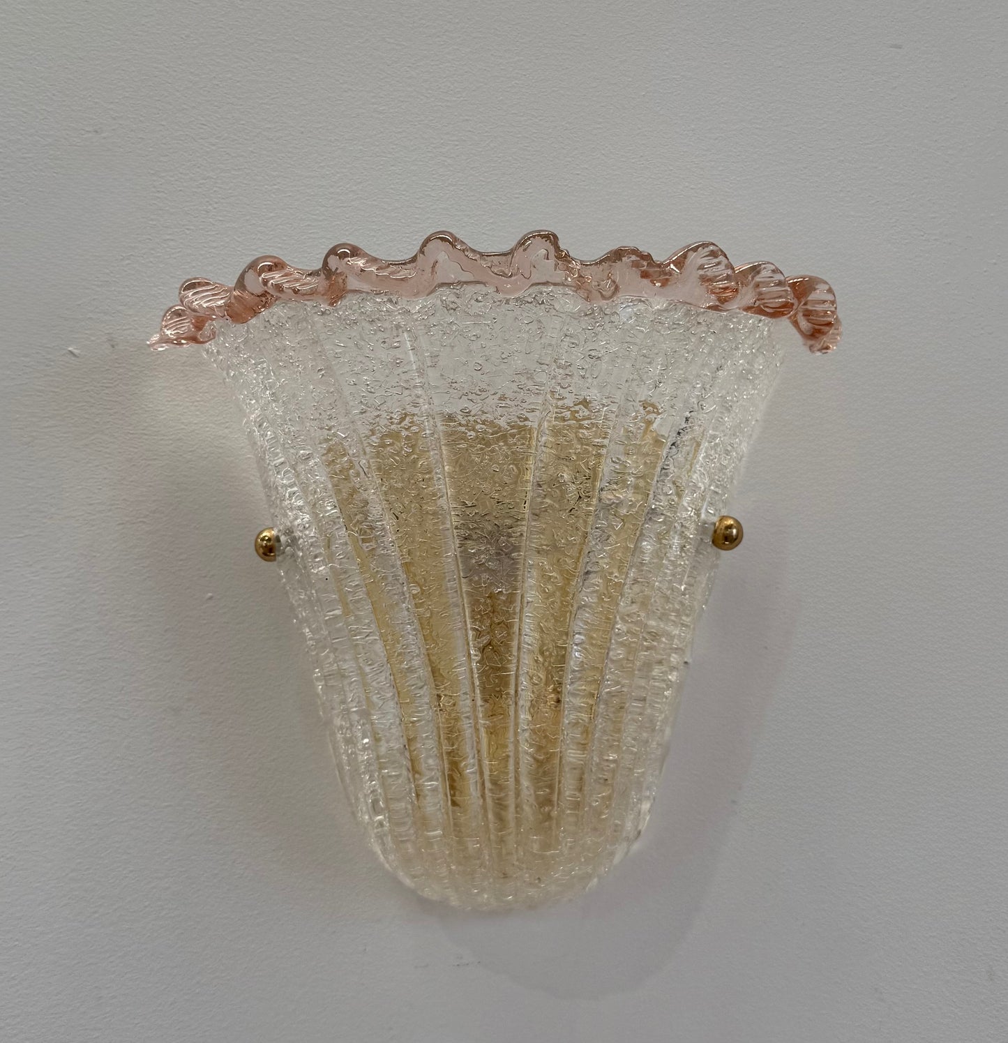 Vintage Murano Wall Lights - Two Available