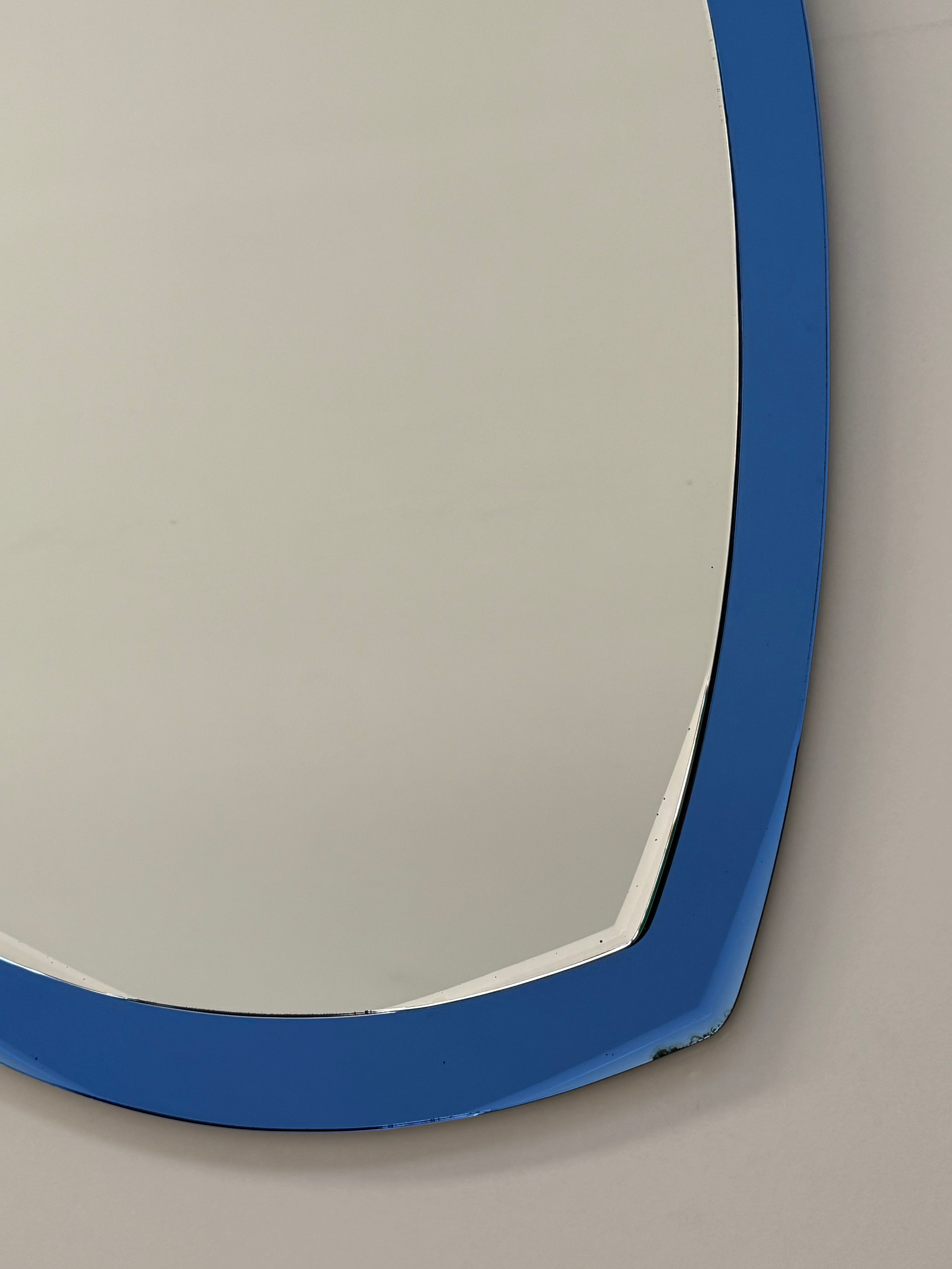 Italian Glass Mirror by Cristal Arte