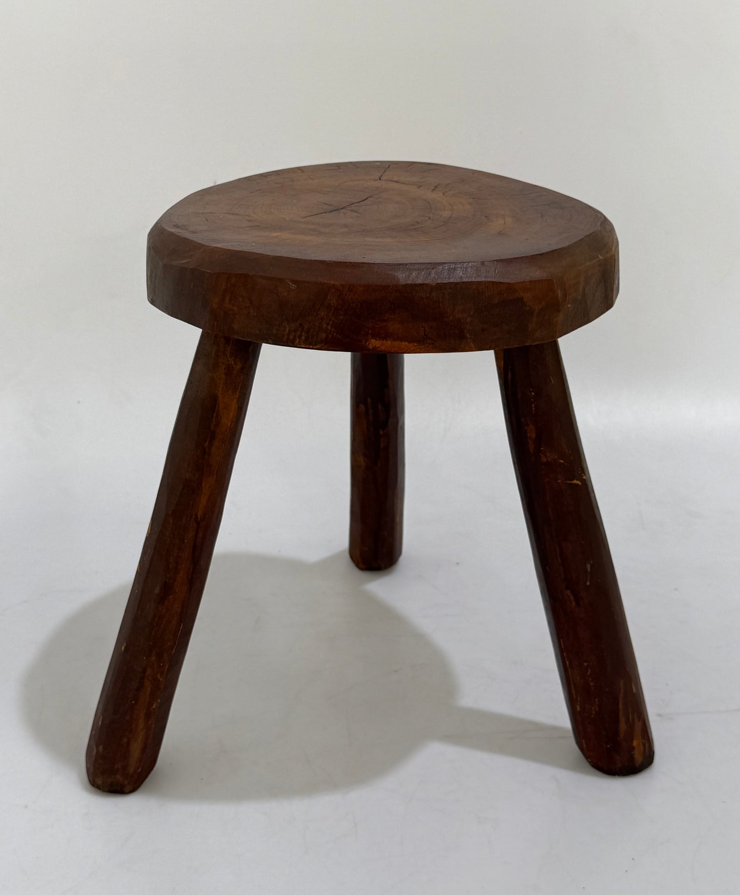 Vintage French Brutalist Tabouret - Two Available