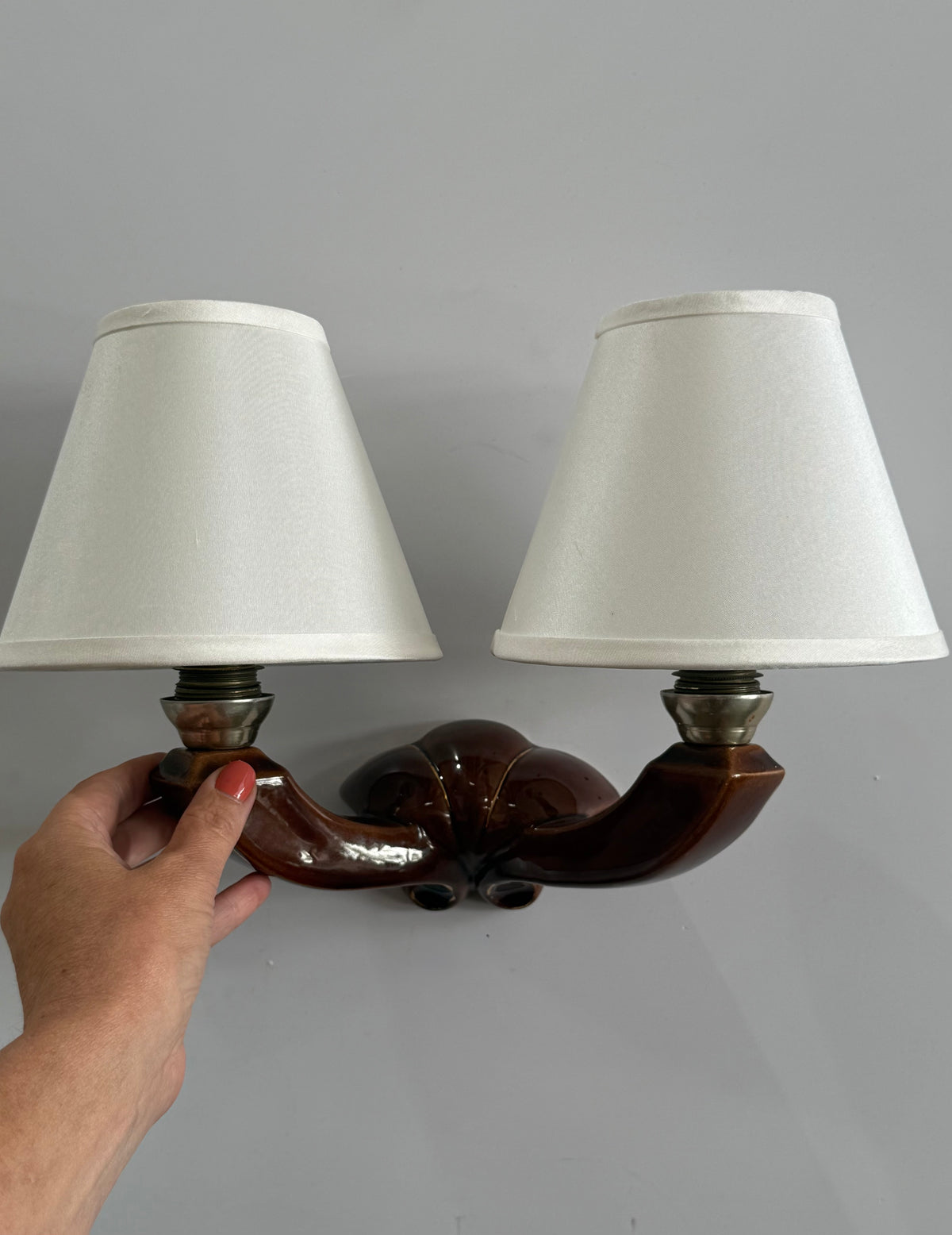1950’s French Ceramic Wall Light