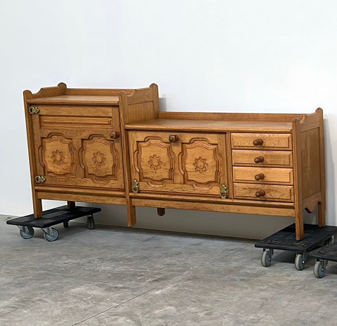 PRE-ORDER: French Oak Sideboard by Guillerme et Chambron