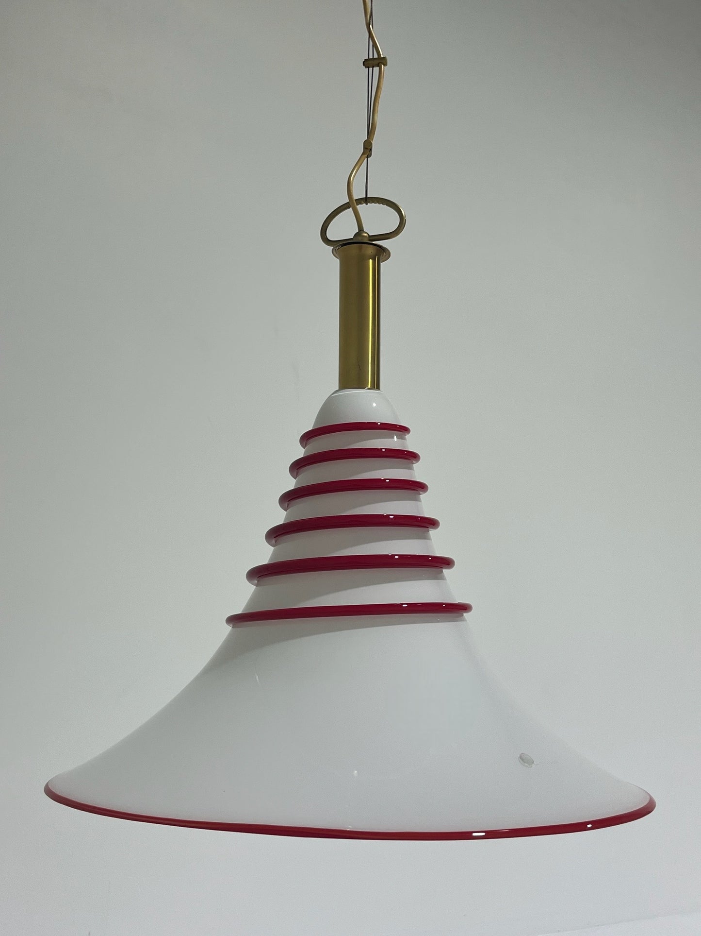 Large Murano Cone Pendant Light by La Murrina