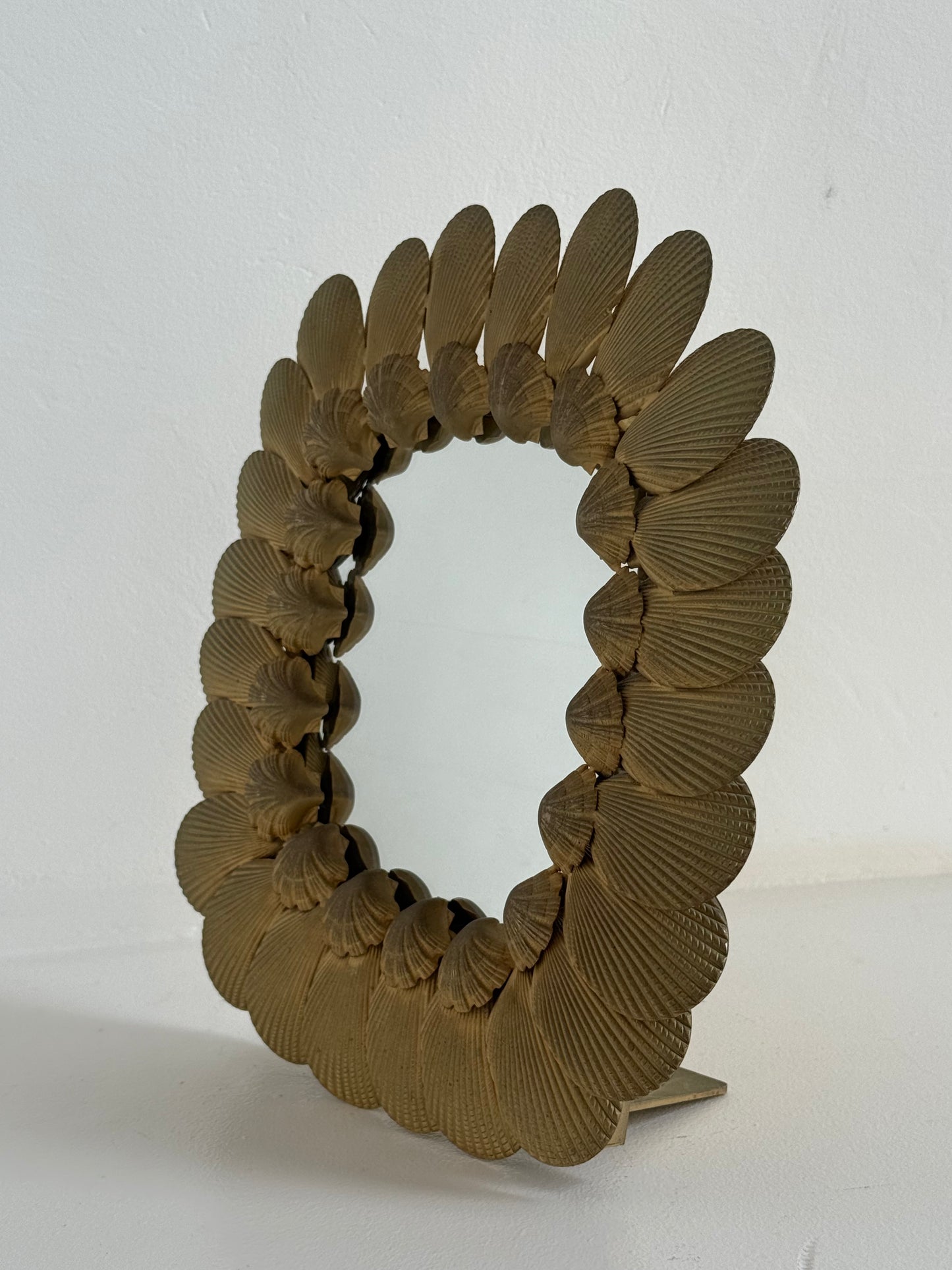 Vintage French Shell Table Mirror