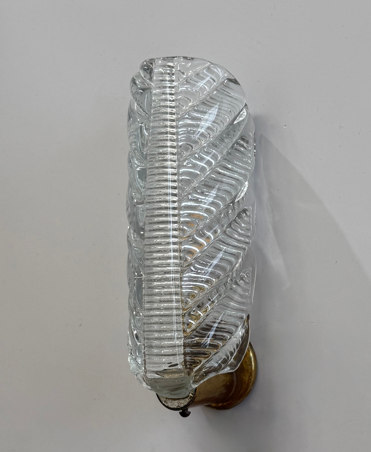Murano Glass Leaf Wall Light by Barovier - Three Available