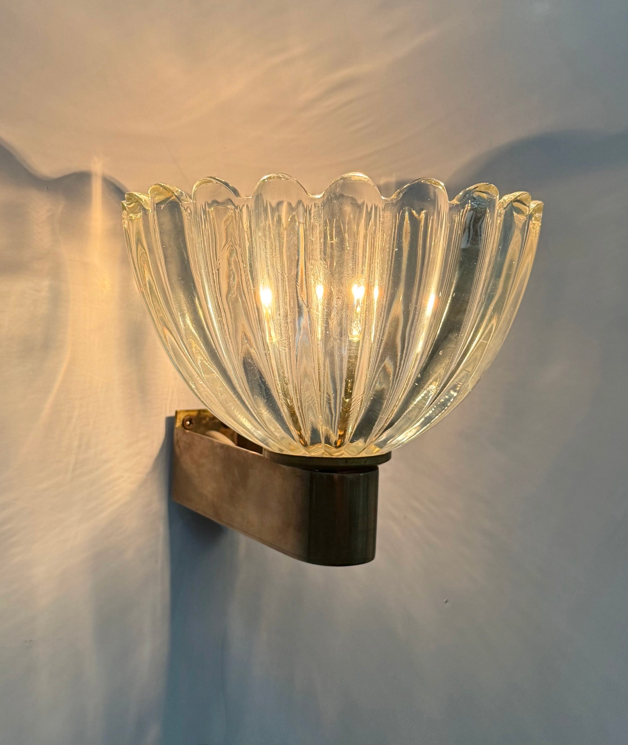 Pair of Murano Wall Lights by Barovier