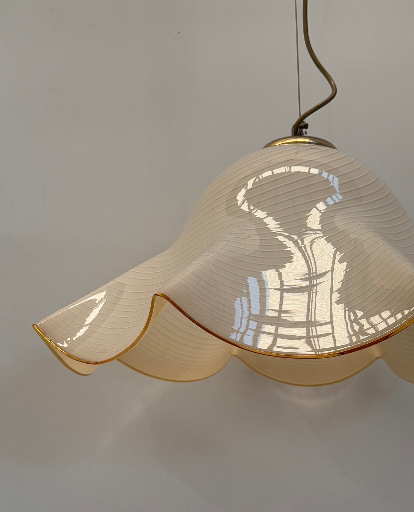 Murano Glass Swirl Handkerchief Pendant Light