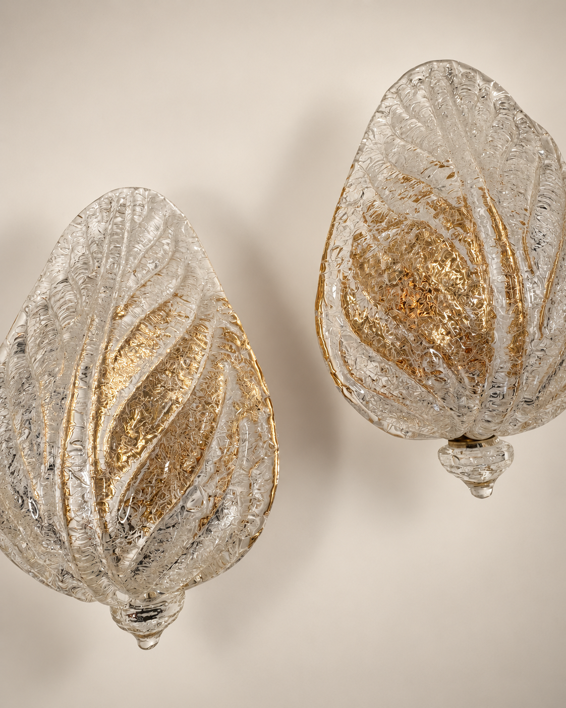 Pair of Vintage Murano Wall Lights