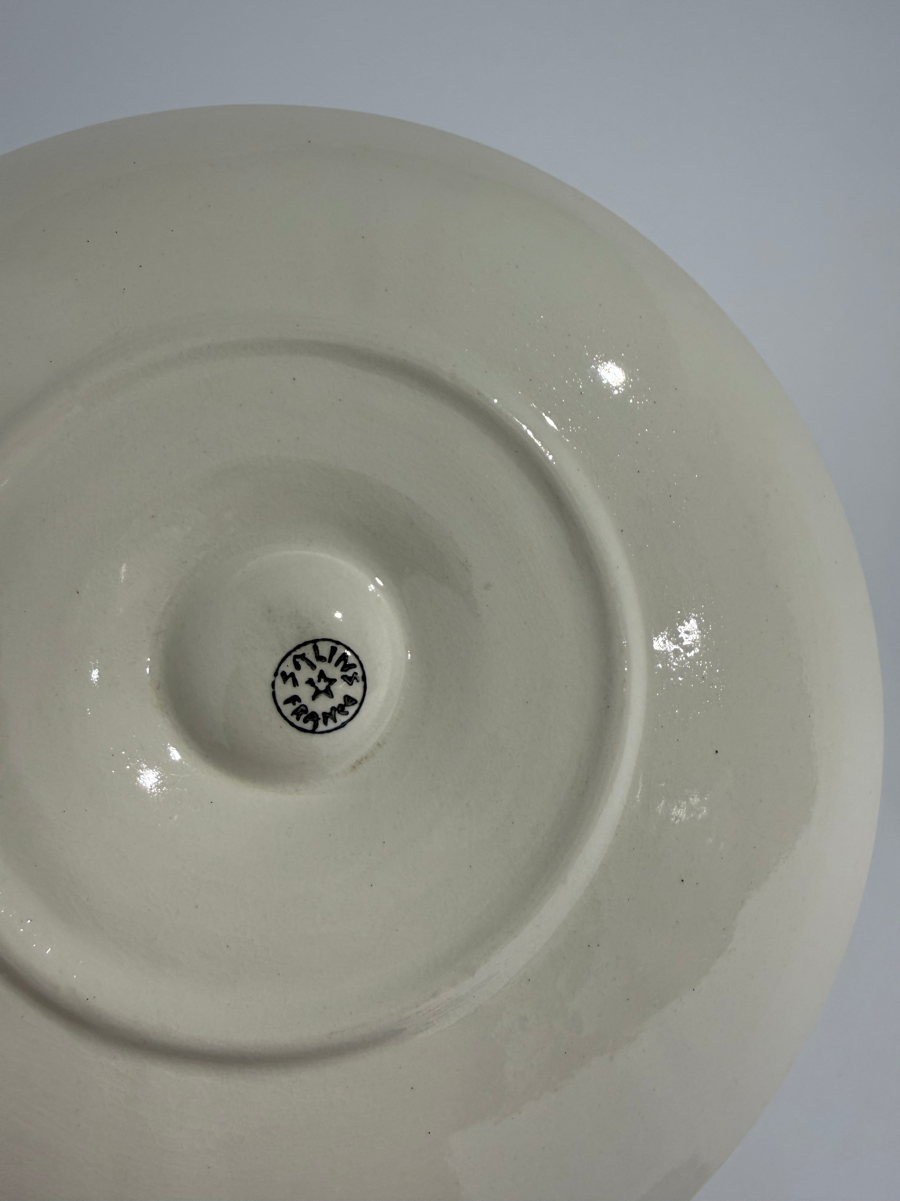 French Ceramic Oyster Plate - Four Available