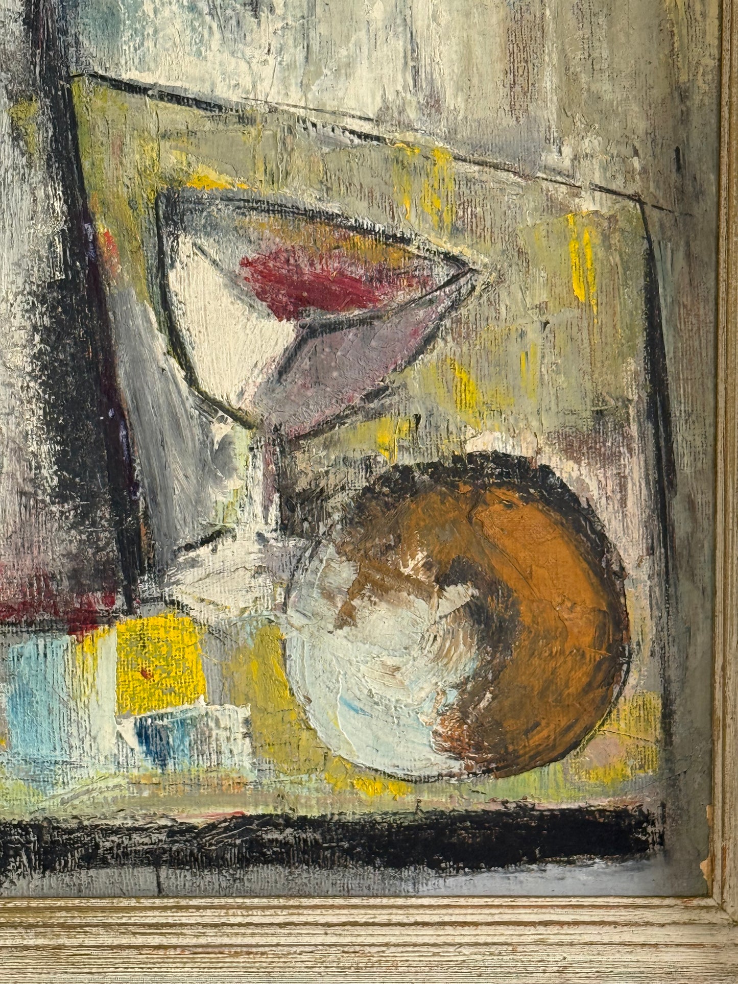 Antique French Cubist Still Life