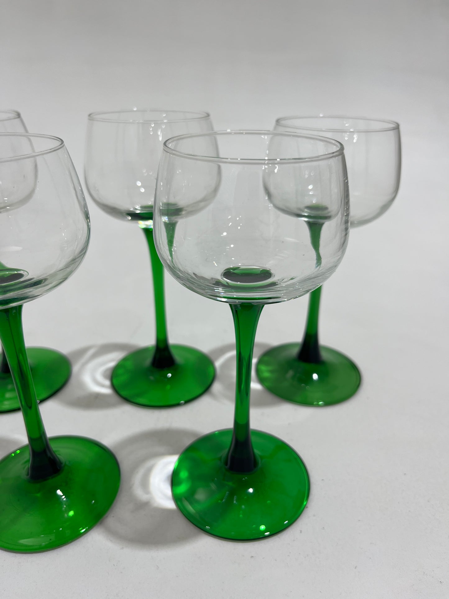 Pair of Vintage French Wine Glasses - 5 Pairs Available